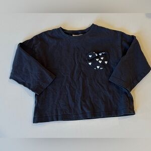 Zara long sleeve heart pocket